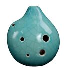 6 Hole Ocarina 6 Hole Blue Craft Drop-resistant Ethnic Styls Glazed Craft