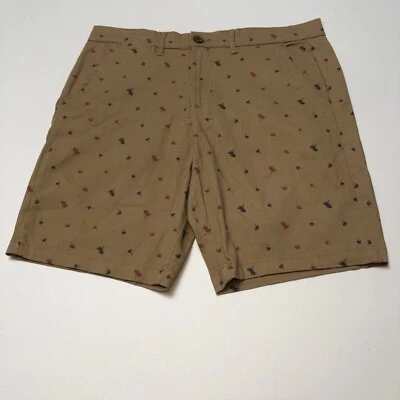 Nuevo con etiquetas Jachs New York Para Hombres Talla 31 Chino Elástico 9" Bleecker Palmeras Cortas Foto 1 de 4