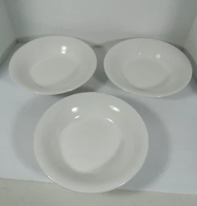 Pottery Barn White Large Bowls 10 1/2" No Rim Set of 3 Italy Flaw - Picture 1 of 6