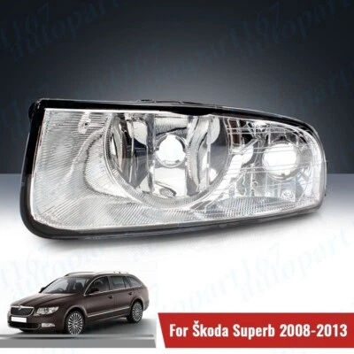 Left For Skoda Superb MK2 2008-2013 Front Bumper Fog Light Lamp - Image 1 of 4