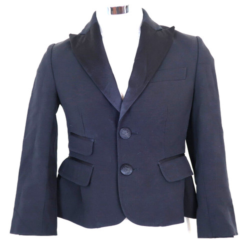 Blazer Giacca DSQUARED2 Collaro Nero Lana Miscela Cotone XS Small 0 2 4