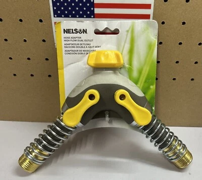 Adaptador de manguera Nelson 50315 alto flujo doble salida Foto 1 de 2