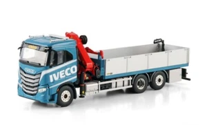 WSI 1:50 Palfinger Iveco S-Way AS flatbed truck + Palfinger PK24. Truck Diecast - Picture 1 of 5