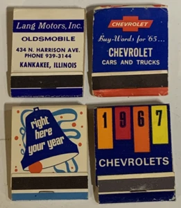 1960's Kankakee & Manteno Illinois Vintage Car Dealership Matchbooks Lot - Picture 1 of 13