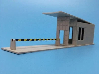 HO scale Building 1:87 for gauge model train layout Parking Barrier Boom Gate  - Image 1 of 3
