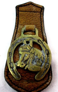Vintage Horse design Brass horse Bridle Decoration Brass Gold-tone 2in dia - Picture 1 of 2