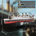 3D Metal Puzzles For Adults Titanic Ship Model 226Pcs Cruise Jigsaw DIY