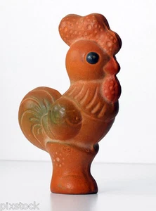 1960s USSR Soviet Russia Vintage Russian Toy RUBBER COCKEREL ROOSTER - Picture 1 of 3