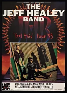 Póster de la banda de Jeff Healy ""Fell This"" Tour '93 Hugonottenhalle Nue-Isenburg Alemania - Imagen 1 de 1