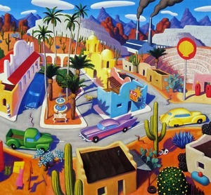 Stephen Morath "Ajo Al's", poster, 22"h x 23.75" image, 27.25"h x 27.75"w over - Picture 1 of 3