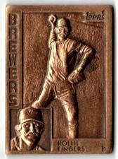 ROLLIE FINGERS 1984 Topps Baseball Gallery Of Champions Bronze Milwaukee Brewers