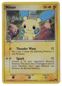 Minun 12/17 Pop 1 Serie Promo Poco Común Casi Nuevo+ Con Seguimiento 3a - Imagen 1 de 3