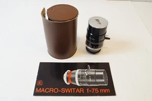 Kern 75mm f1.9Macro-Switar H-16 RX, C-Mount Lens for Bolex H-16 Reflex Cameras - Picture 1 of 16