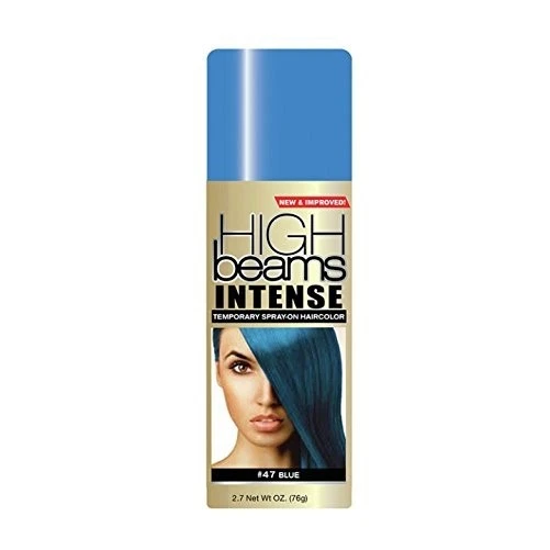 High Beams Intense Temporary Spray on Hair Color Headbangin Blue #47 2.7 Ounce