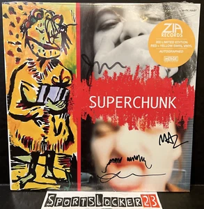 Superchunk On the Mouth Hi Melt Red Yellow Swirl Vinyl Record *SIGNED* LE x/300 - Picture 1 of 14