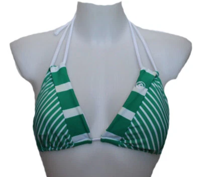 BIKINI OBERTEIL TRIANGEL OBERTEIL SURFWEAR ATLANTIS WEISS GRÜN RIPCURL L 40  NEU - Bild 1 von 3