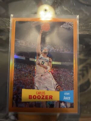 2007-08 TOPPS CHROME CARLOS BOOZER VARIATION REFRACTOR CARD #64 **NM-MT** - Image 1 of 4
