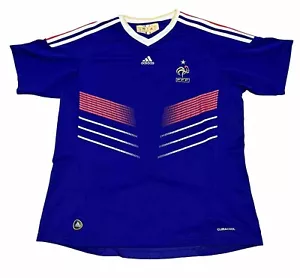 Adidas FFF France 2009/2010 Home Football Soccer Jersey Shirt Blue Youth XL - Picture 1 of 7