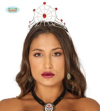 Tiara in metallo principessa delle tenebre spider corona diadema ragnatela