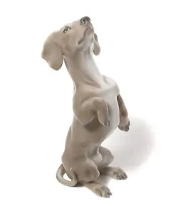 Vintage Denmark Porcelain Figurine Dog Dachshund Sculptor Jens Peter Dahl-Jensen - Picture 1 of 5