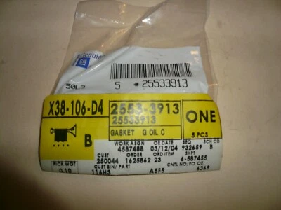 Junta de enfriador de aceite de motor GM 1985-2005 25533913 Cadillac Pontiac - Cuatro Foto 1 de 2