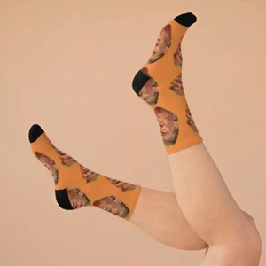 The donald trump funny face meme patterned socks - Picture 1 of 9