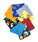 Lot Of 40 5" X 5" Flannel Fabric Squares Cotton Cuddle Quilting Sewing 5 Of Each