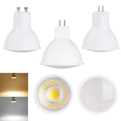 LED Spotlights COB 6W MR16 GU10 GU5.3 6W 7W 9W Lamp Ultra Bright 85-265V DC 12V - Image 1 of 4