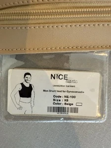 Macom Gynaefix Compression Binder Vest Black Small New FTM gynaecomastia surgery - Picture 1 of 4