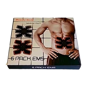 6 Pack EMS Wireless Abdominal Muscle Stimulator Trainer Beauty Body Mobile Gym - Picture 1 of 6