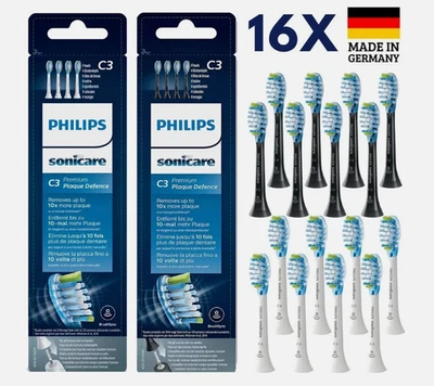 16/8er Pack Philips Sonicare C3 Premium Plaque Bürstenköpfe für Schallzahnbürste