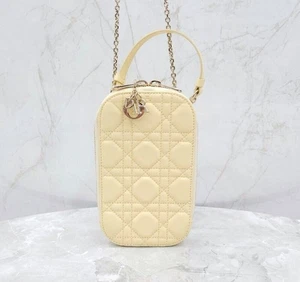 Dior Lady Cannage Phone Holder Chain Bag 0872ONMJM29Y 139797601 - Picture 1 of 9