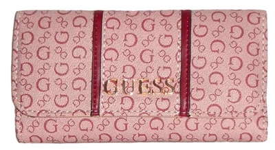 Cartera sin asas GUESS Radleigh roja triple pliegue nueva con etiquetas Foto 1 de 4