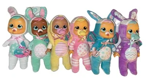 Cry Babies Tiny Cuddles EASTER Set OF 6 Colorful Easter Egg Bunnies - Picture 1 of 13