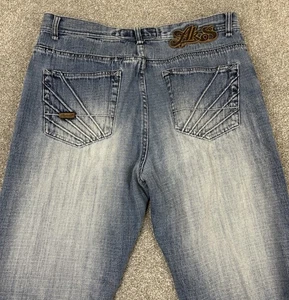 Vintage Akademiks Jeans Herren 36 (Passform 33x31) Skater Y2K Baggy Hip Hop Wide Leg - Bild 1 von 15