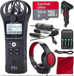 Zoom H1n Digital Handy Portable Recorder and 32GB Premium Accessory Bundle - Picture 1 of 7