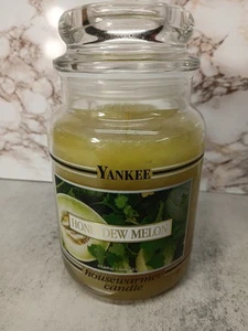 Yankee Candle Honeydew Melon 22 Oz. Jar Black Band—RARE - Picture 1 of 8