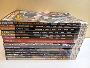 Lot of 14 Fables & Jack of Fables Vertigo Comics Graphic Novel by Willingham -A - Picture 1 of 19