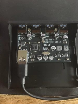 4 Port USB 3.0 PCIEx1, PCIE to USB 3.0 PC Front Panel - Bild 1 von 2