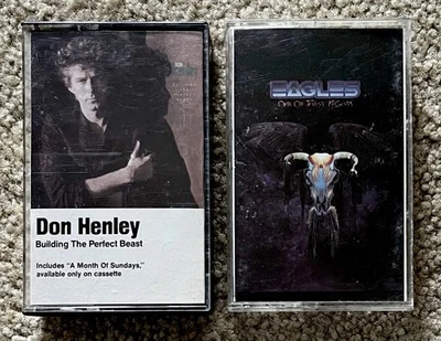 DON HENLEY / Eagles - Building the Perfect Beast + CASSETTE Tape Lot x2 * VG+ - Image 1 of 4