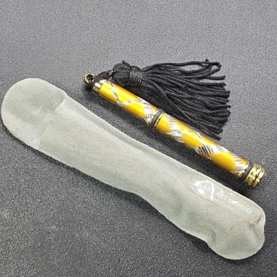 Pluma de perfume Glass Act Studio sin usar recargable fragancia oro plata tamaño monedero Foto 1 de 4