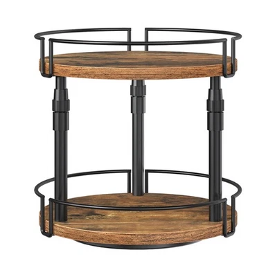 Lazy Susan Organizer Spice Rack, 2-Tier Height Adjustable Rotating Lazy Turnt... - Image 1 of 4