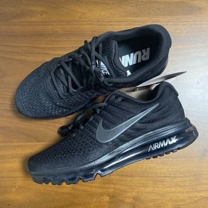 NIKE Men 9.0US Sneakers Air Max 2017 Triple Black 97 - Picture 1 of 5