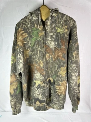 Sudadera con Capucha Cremallera Completa Roble Mossy Camuflada Exterior Jerzees De Colección XL Para Hombres Foto 1 de 4