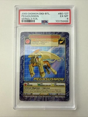 2000 Digimon Pegasusmon #Bo-127 Digi-Battle Series 3 HOLO FOIL - Image 1 of 2