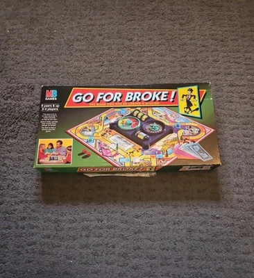 MB Games Go for Broke Board Game 1993 Vintage, Complete - Image 1 of 4