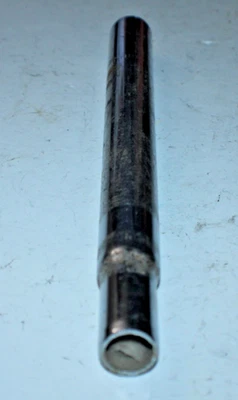 Tubo de asiento de tija de sillín vintage 300/25,4 mm 0 desplazamiento plateado acero crucero híbrido carretera~ Foto 1 de 4