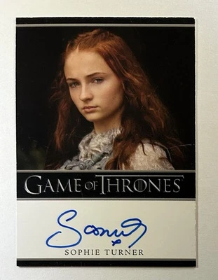 2012 Rittenhouse Game Of Thrones: Sophie Turner Auto Autograph Card *Scratches* - Image 1 of 3