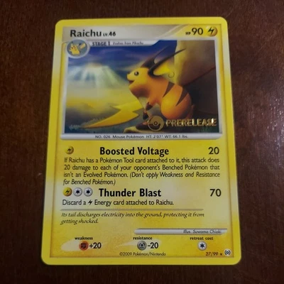 Raichu (Prerelease) 27/99 Pokemon TCG - Image 1 of 2