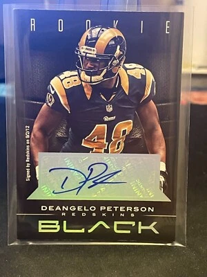 2012 Panini Black Rookie Signatures #127 Deangelo Peterson 199/199 - Image 1 of 2